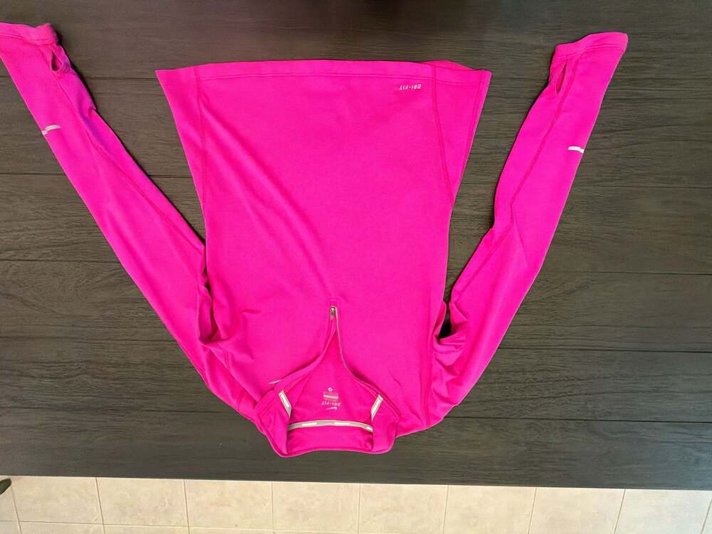 #11 Nike Running Dri-FIT Element Half-Zip Long Sleeve Top with Thumbholes